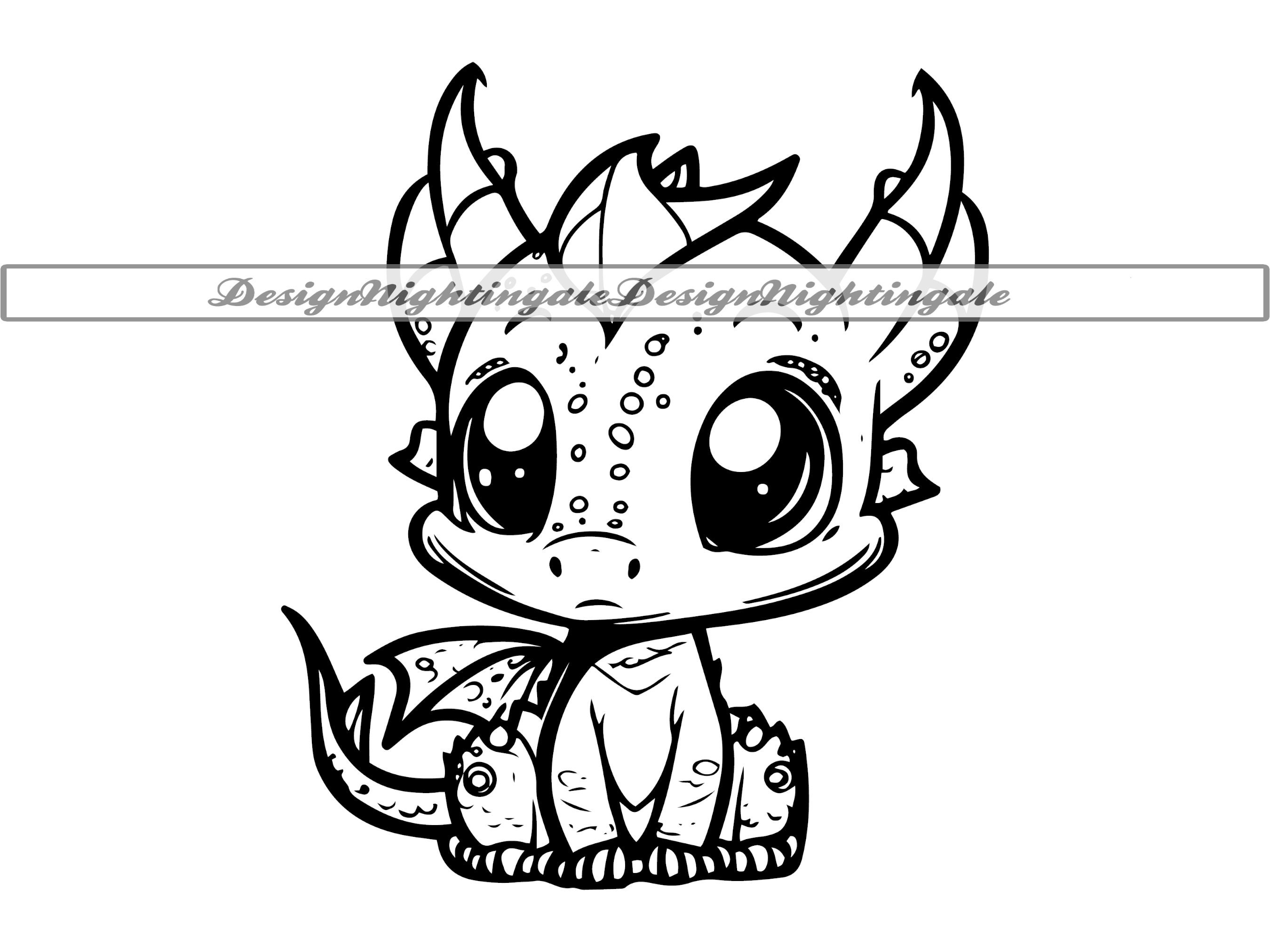 Cute Dragon Drawing Child Use Editable Stock Illustration 2323050615 |  Shutterstock