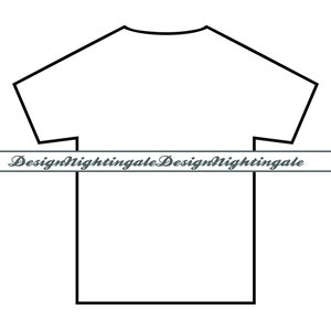 T-shirt Outline SVG, Shirt SVG, T-shirt Clipart, Shirt Clipart, T-shirt Files For Cricut, T-shirt Cut Files For Silhouette, Dxf, Png, Vector