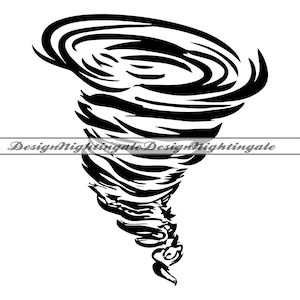 Tornado SVG, Twister Svg, Whirlwind Svg, Tornado Clipart, Tornado Files For Cricut, Tornado Cut Files For Silhouette, DXF, PNG, Eps, Vector