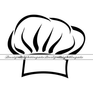 Chef Hat #3 SVG, Chef SVG, Cook SVG, Chef Hat Clipart, Chef Hat Files For Cricut, Chef Hat Cut Files For Silhouette, Dxf, Png, Eps, Vector