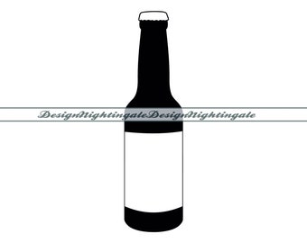 Beer Bottle SVG, Crafting Clip Art (Digital Download)
