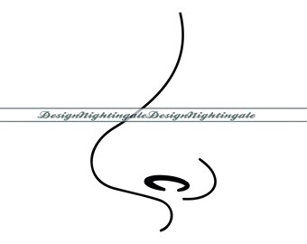 Human Nose (svg, png, dxf, eps, pdf, jpg), Clipart, Vector