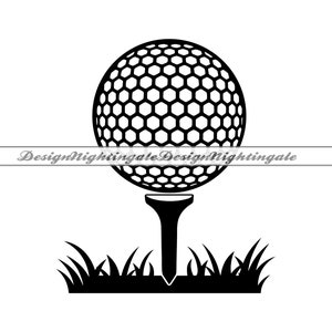 Pelota de golf SVG, Tee de golf SVG, Golf SVG, Clipart de pelota de golf, Archivos de pelota de golf para Cricut, Archivos de corte de pelota de golf para Silhouette, Dxf, Png, Eps, Vector
