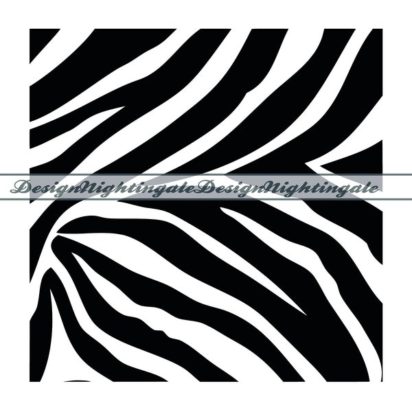 Zebra Pattern #2 SVG, Zebra Print SVG, Seamless Zebra Pattern, Clipart, Files For Cricut, Cut Files For Silhouette, Dxf, PNG, Eps, Vector