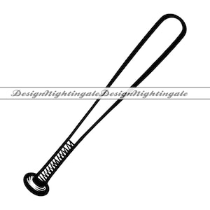 Bate de béisbol SVG, Bate de béisbol PNG, Clipart de bate de béisbol, Archivos de bate de béisbol para Cricut, Archivos de corte de bate de béisbol para Silhouette, Dxf, Vector