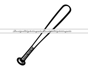 Baseball Bat Vector Clipart (svg, png, eps, dxf, pdf, jpg) (Digital Download)