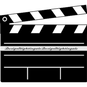 Clapperboard SVG PNG DXF, Movie Scene Svg, Clapperboard Clipart, Clapperboard Files For Cricut, Clapperboard Cut Files For Silhouette,Vector