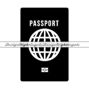 グローバル パスポート SVG、パスポート SVG、旅行 SVG、グローバル パスポート クリップアート、Cricut 用ファイル、シルエット用カット ファイル、DXF、Png、Eps、ベクター