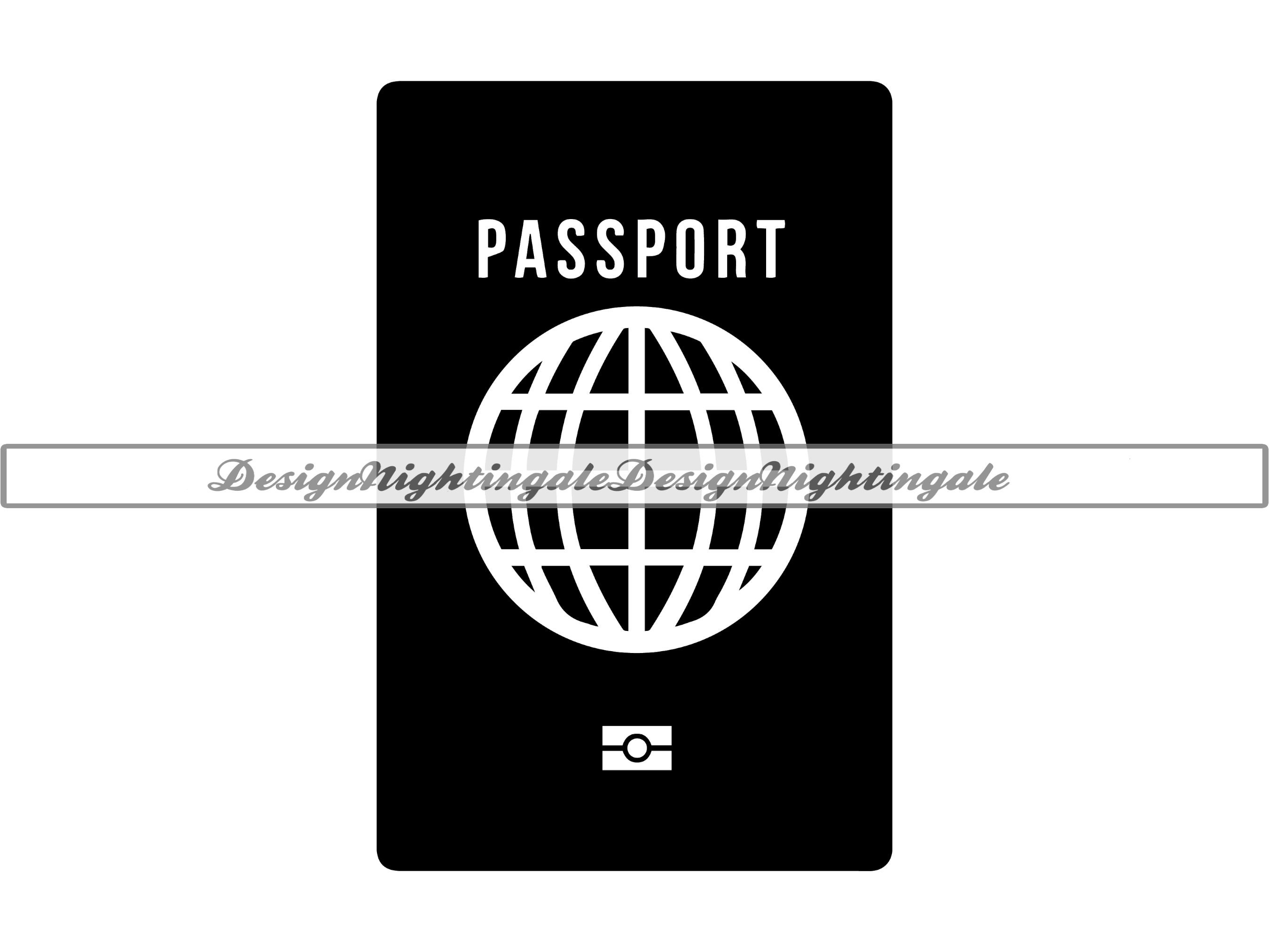 Passport Clipart Black And White