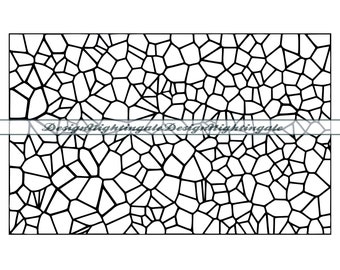 Stained Glass Window SVG, Stained Glass Mosaic Pattern SVG, Abstract Art, Clipart, Files For Cricut, Cut Files Silhouette, Printable,Png,Dxf