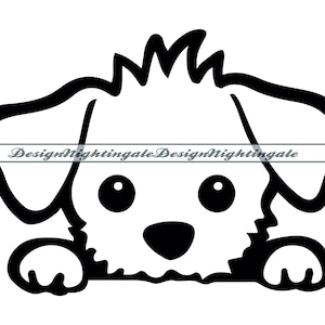 Puppy #5 SVG, Peeking Puppy SVG, Cute Dog SVG, Puppy Clipart, Puppy Files For Cricut, Puppy Cut Files For Silhouette, Dxf, Png, Eps, Vector