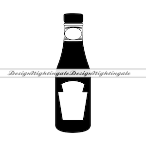 Ketchup Bottle SVG, Ketchup Svg, Mayonnaise Svg, Sauce Svg, Clipart, Files For Cricut, Cut Files For Silhouette, Dxf, Png, Eps, Vector