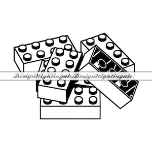Spielzeug Steine SVG, Bauklötze Clipart (digitale Dateien)