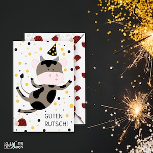 Gelukkig nieuwjaarskaart, nieuwjaarskaart, oudejaarskaart, cadeaukaarten, kunstafdrukken, wenskaarten, uitnodigingskaarten