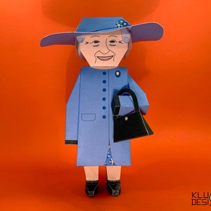Paper Queen, DIY Bastelbogen, 3D papercraft doll, Papiervorlage