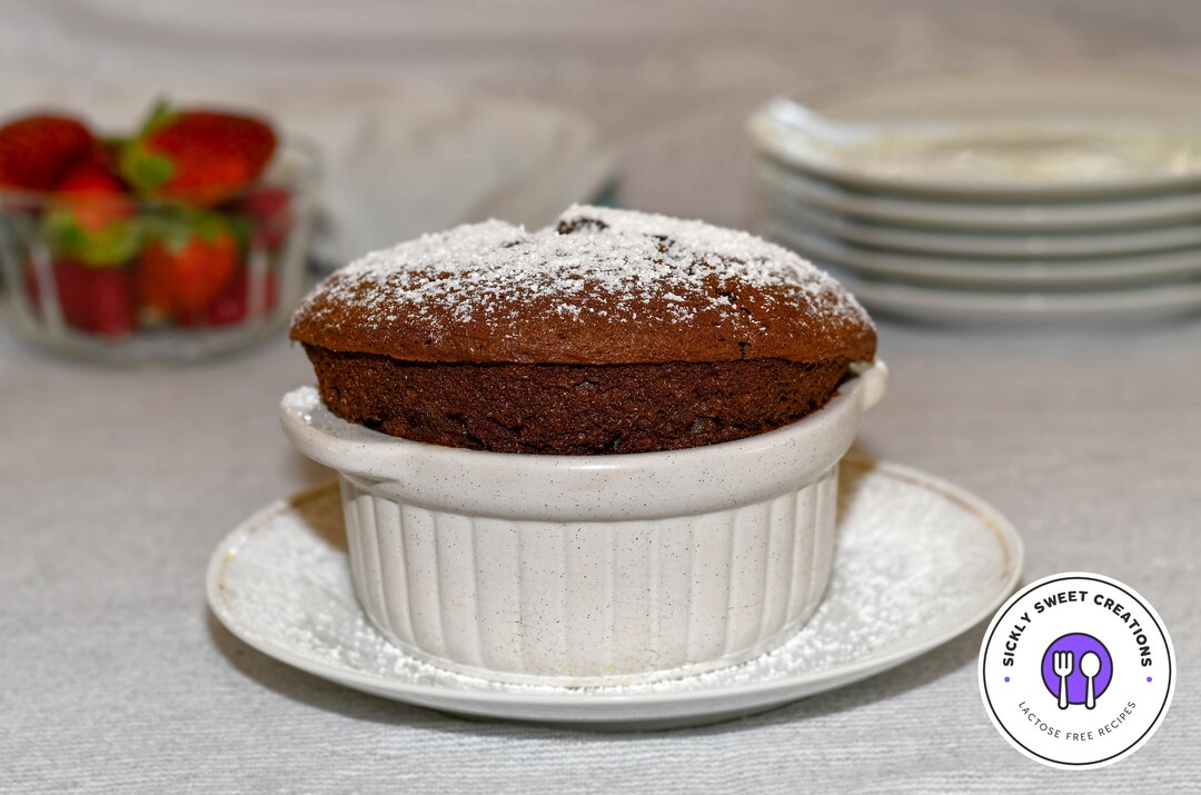 LACTOSE FREE Chocolate Soufflé Recipe Cooking Tutorial Baking PDF