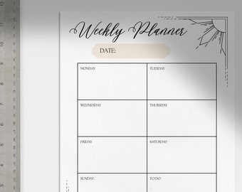 Weekly Planner Downloadable Template