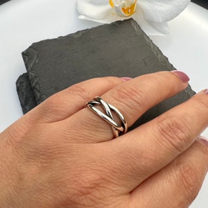 Stylish Adjustable Chunky Ring for Women Perfect for Thumbs and All Fingers Christmas Gift, Valentine's Day Gift image 6