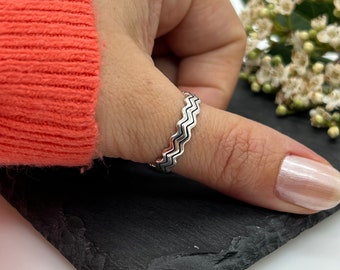 Sierlijke zilveren ring-verstelbare sierlijke zilveren ring voor vrouwen, open ring, verstelbare Boho ring, zilveren duim ring, cadeau voor haar