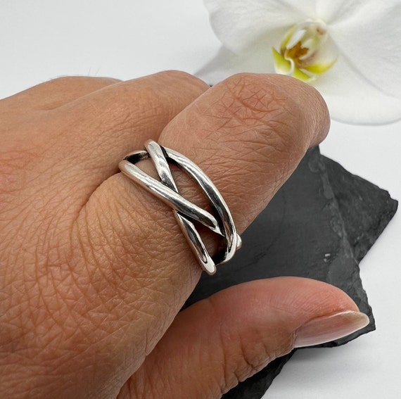 Buy Heavy Sterling Silver Ring Chunky Silver Thumb Ring Handmade Solid Sterling  Silver Jewellery Silver Wedding Ring Silver Gift for Her Online in India -  Etsy