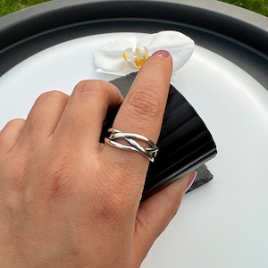 Stylish Adjustable Chunky Ring for Women Perfect for Thumbs and All Fingers Christmas Gift, Valentine's Day Gift image 3