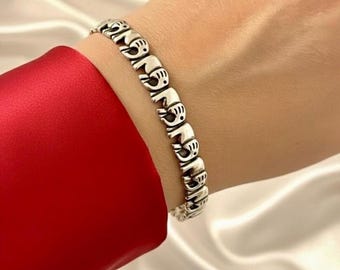 Bracelet éléphant réglable pour femme, jonc animal réglable, bracelet délicat pour femme, cadeau pour elle, cadeau de Noël, cadeau Diwali