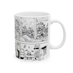 Anime Manga Panel Collage Mug | Ceramic Coffee Cup image 3