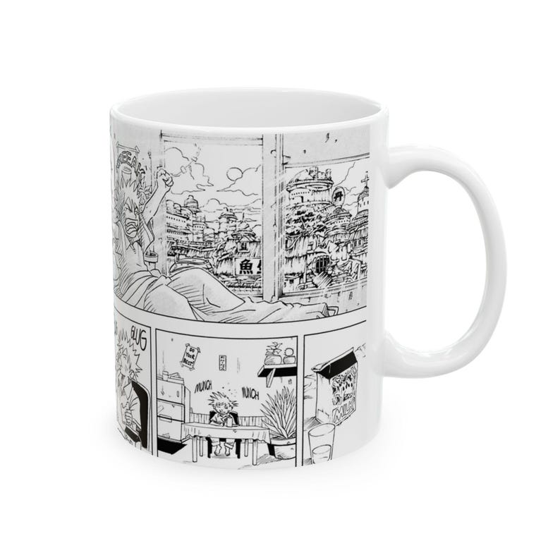 Anime Manga Panel Collage Mug | Ceramic Coffee Cup image 3