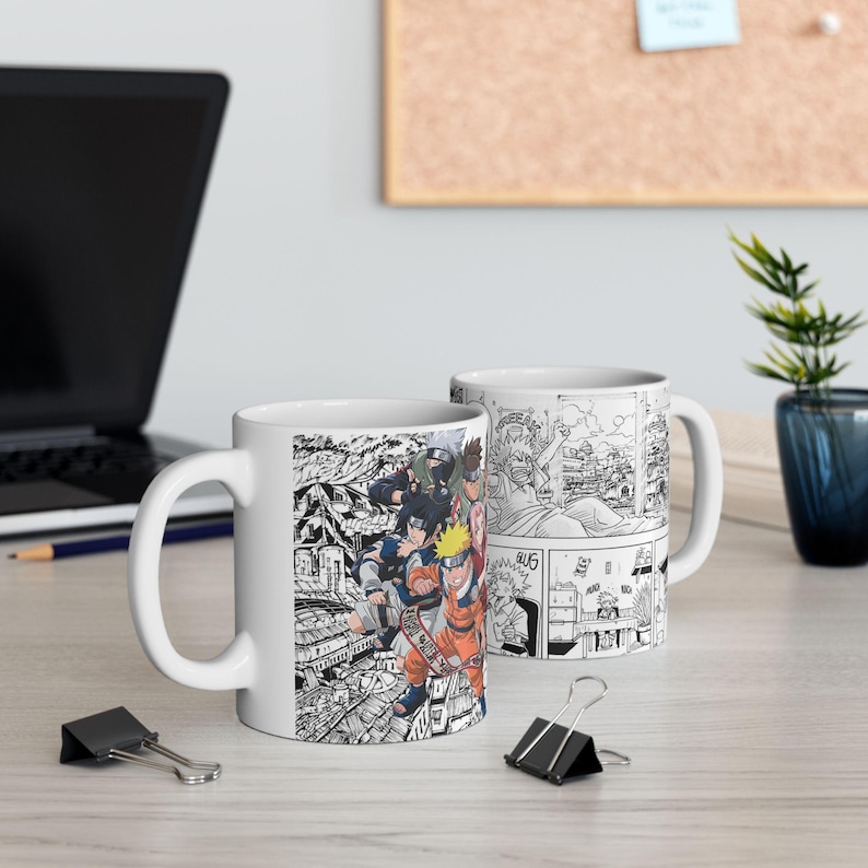 Anime Manga Panel Collage Mug | Ceramic Coffee Cup image 4