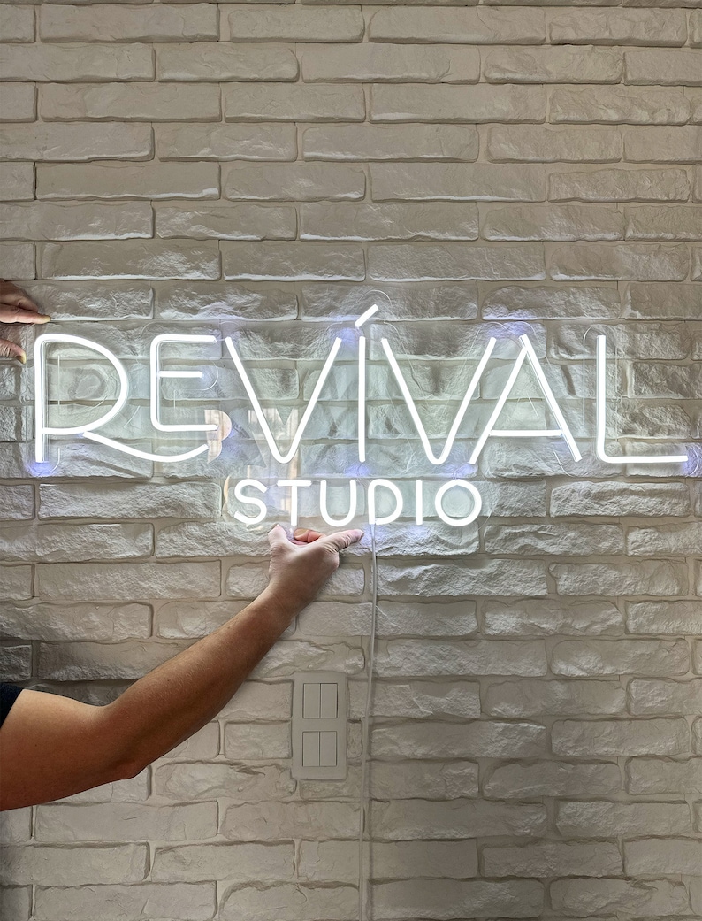 Custom Neon Sign Business Name Salon Sign Etsy