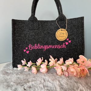 Filz Shopper L, Filztasche, Einkaufstasche, Filz Bag, individuelle Gestaltung, Personalisierung, Geschenkidee, Weihnachten