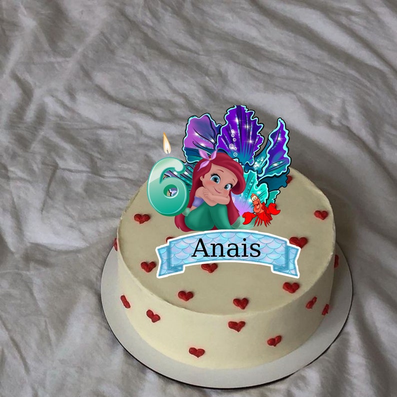 Name&amp;age,printable Cake Topper, Personalized Birthday Party Cake Topper ...