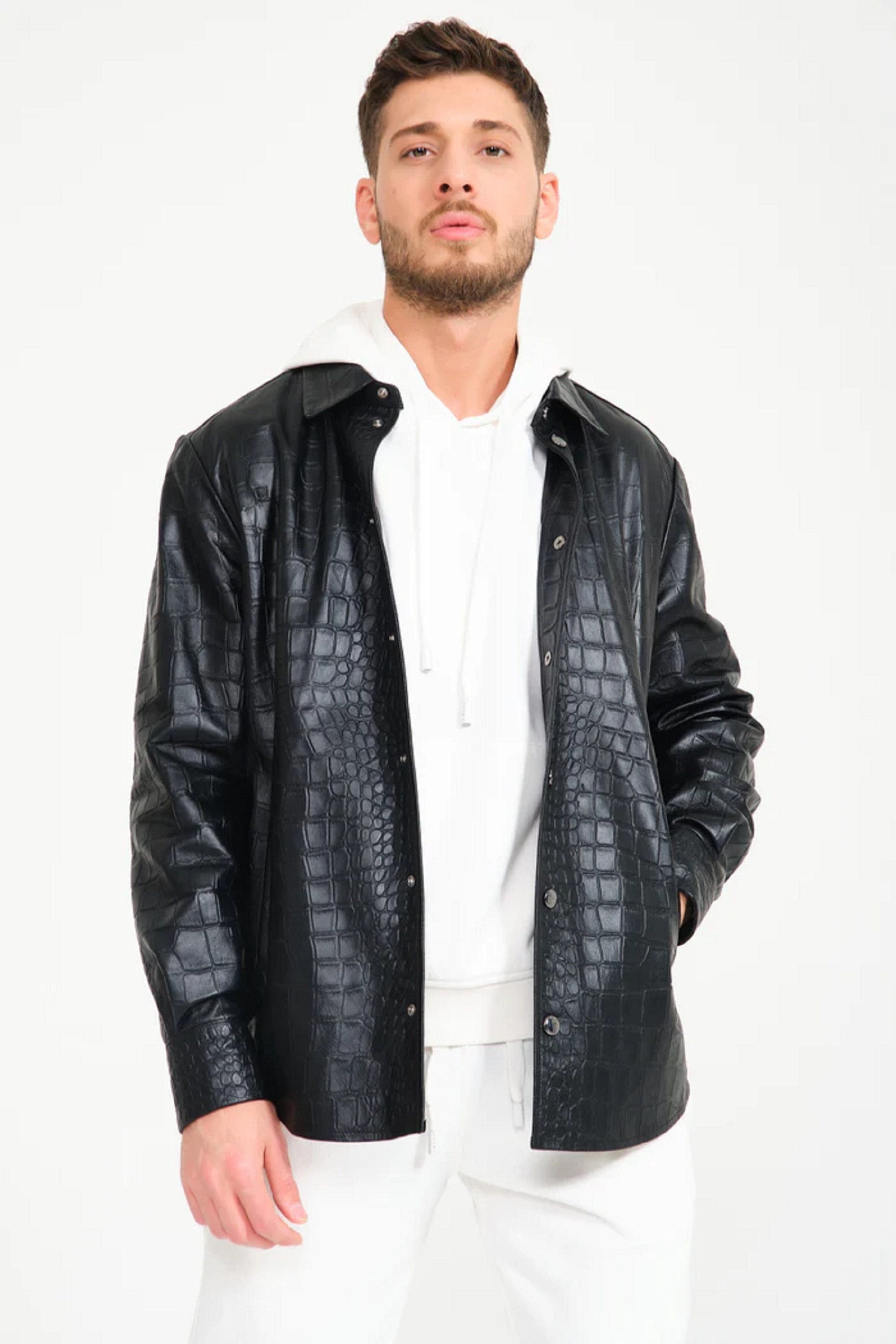 Men's Crocodile Leather Jackets