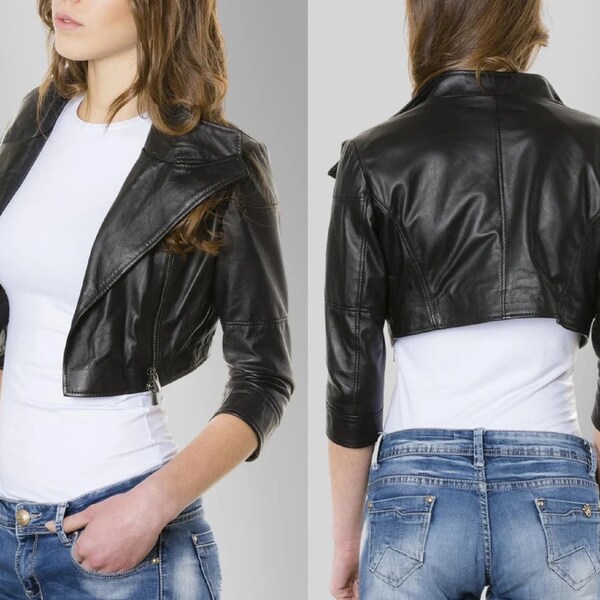 Women Leather Jacket - Etsy