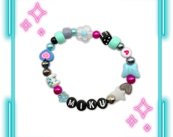 Hatsune Miku Vocaloid Inspired Junk Bracelet