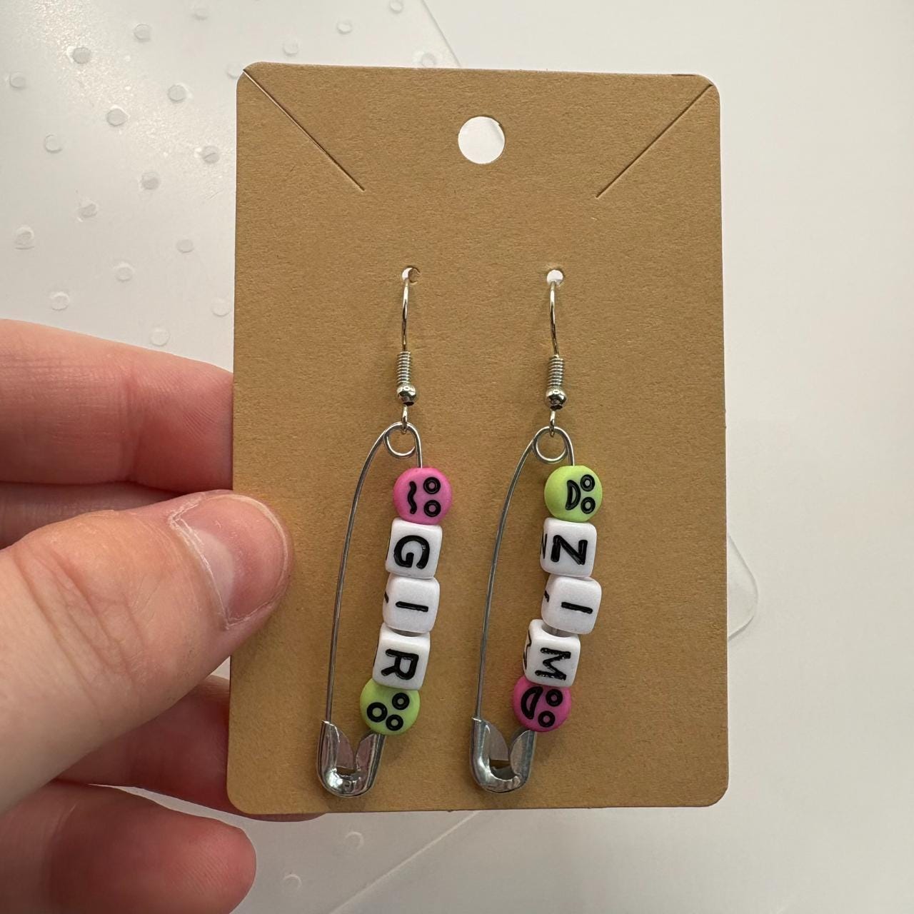 Invader Zim Gir Inspired Safety Pin Clip on Earrings - Etsy