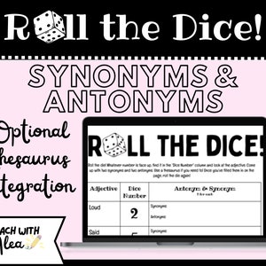 Roll the Dice! - Synonym & Antonym Word Game