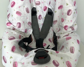 Muslin Car Seat Cover: Universal Fit, Double-Sided Cotton