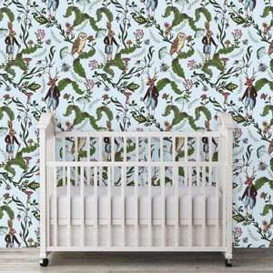 Chinoiseries antique fairytale peel and stick dollhouse wallpaper