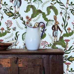 Chinoiseries antique fairytale peel and stick dollhouse wallpaper