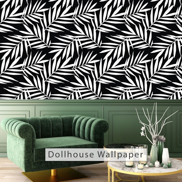 Mid Century Modern Dollhouse Wallpaper Etsy