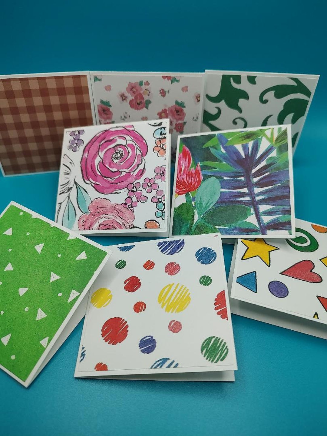 Mini NOTECARDS, Tiny Notes, Gift Tags, Gift Enclosures, Lunch Box Notes ...