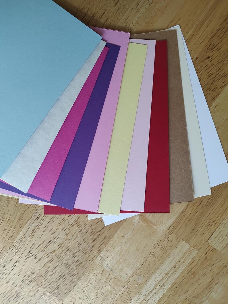 Cardstock Front 10 Embossed Hearts Cardstock Sheets, Scrapbook, Junk Journal, Greeting ...