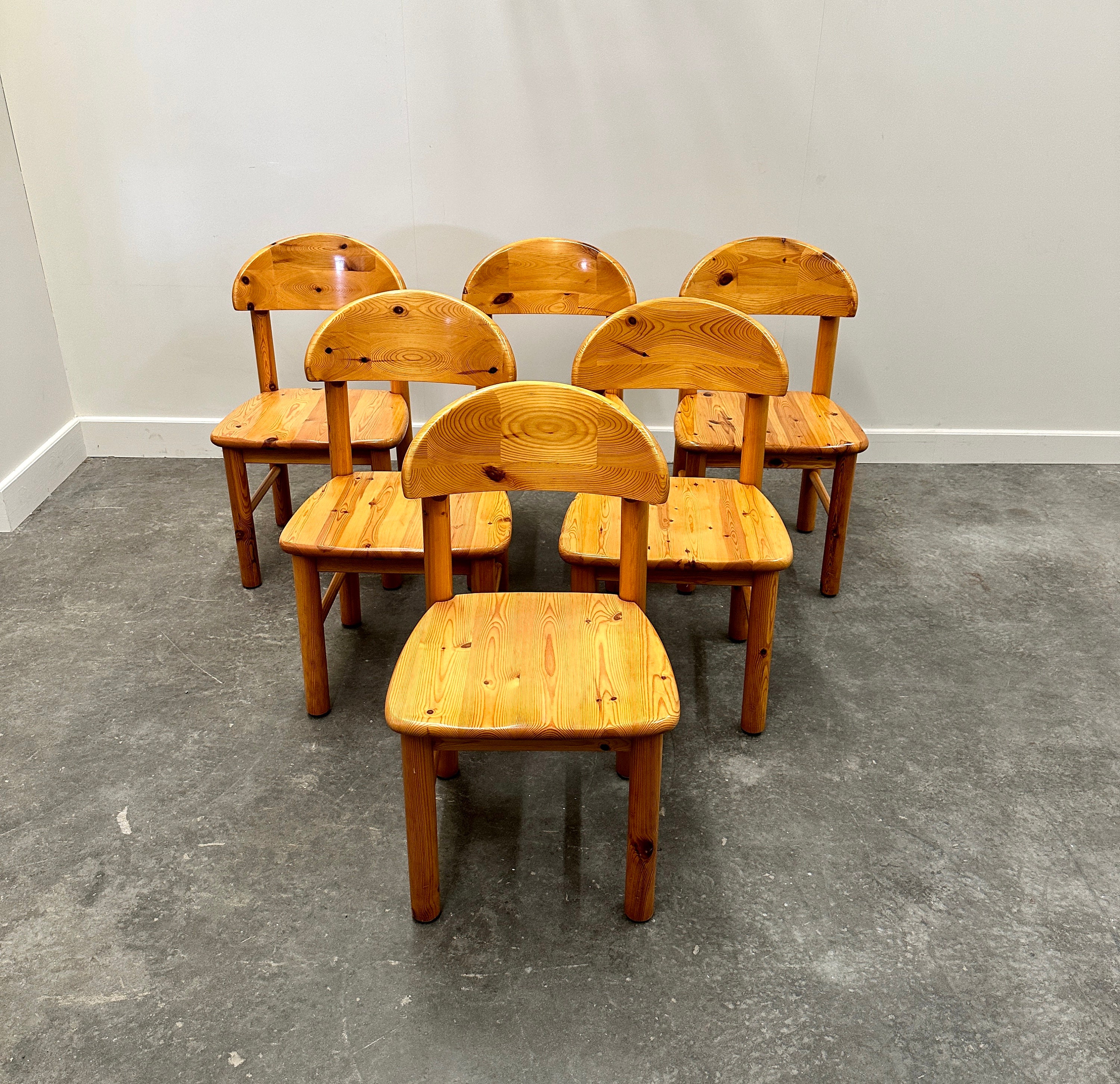Set of Rainer Daumiller Dining Chairs in Pine, Denmark, 1970s