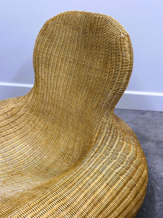 carl öjerstam ikea chair Vintage Wicker Karlskrona Chaise Longue attributed to Carl