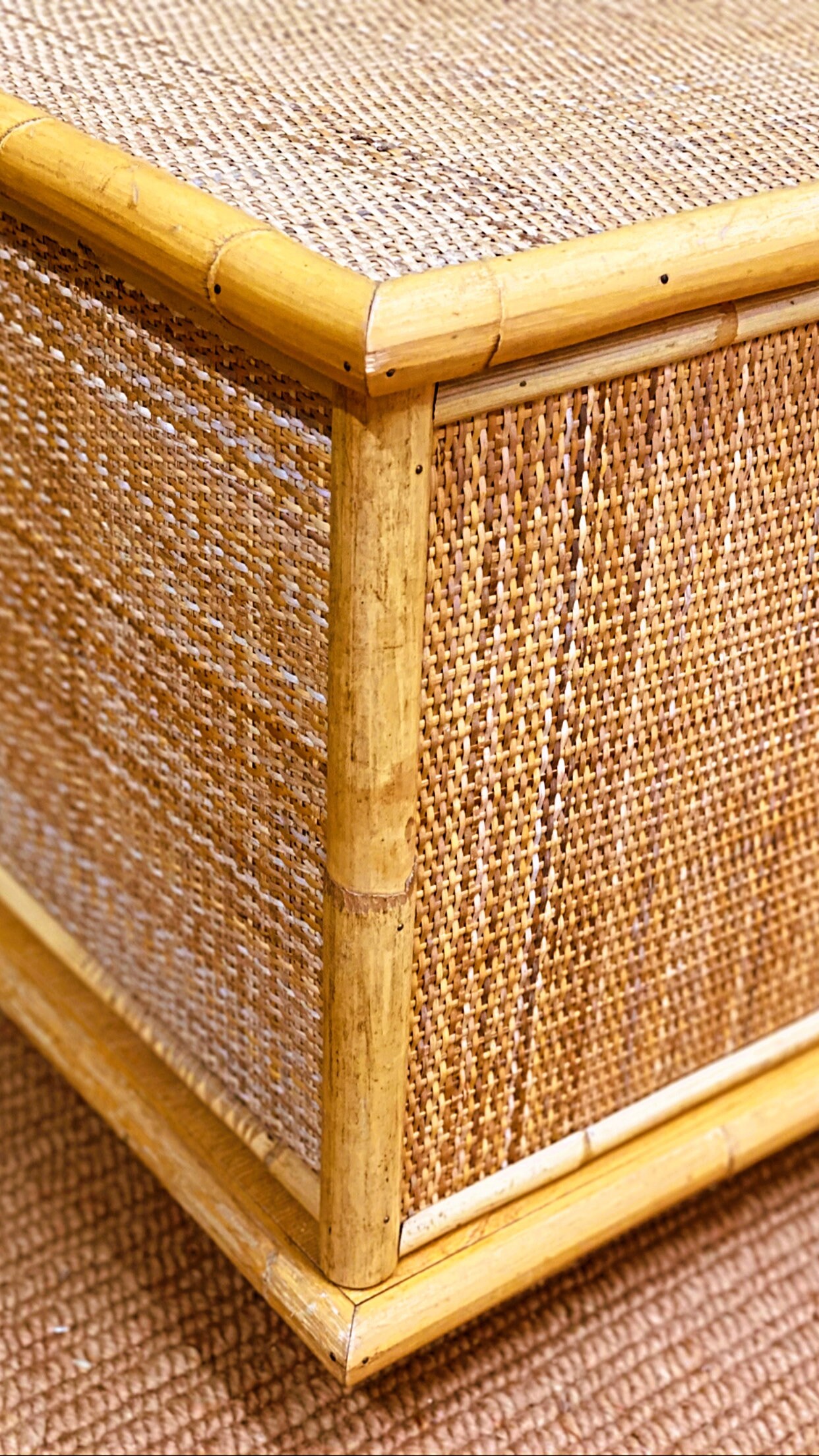Dal Vera Bamboo and Rattan Trunk 1960s. Italy. Etsy