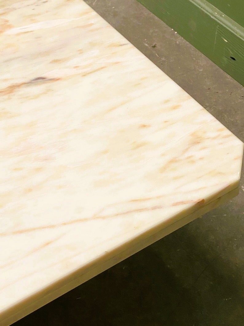 Vintage Blush Pink Marble Coffee Table, 1980s Etsy