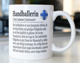 Handballerin Geschenk Tasse lustig, Handballer Geschenke, Handballerin, Handball Trainer Geburtstag, Danke, Dankeschön Geschenk