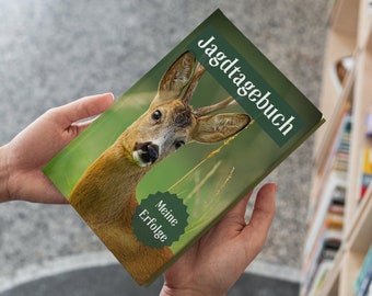 Jagdtagebuch für Jäger, eintragen von Notizen, Fotos und Statistik, Jäger Geschenk Buch, Jägergeschenk, Jagdbuch, Fotoalbum Jagd, 80 Seiten