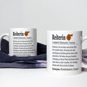 Trendation Pferde-Tasse – Geschenk Für Reiterinnen, Spülmaschinenfest, Beidseitig Bedruckt